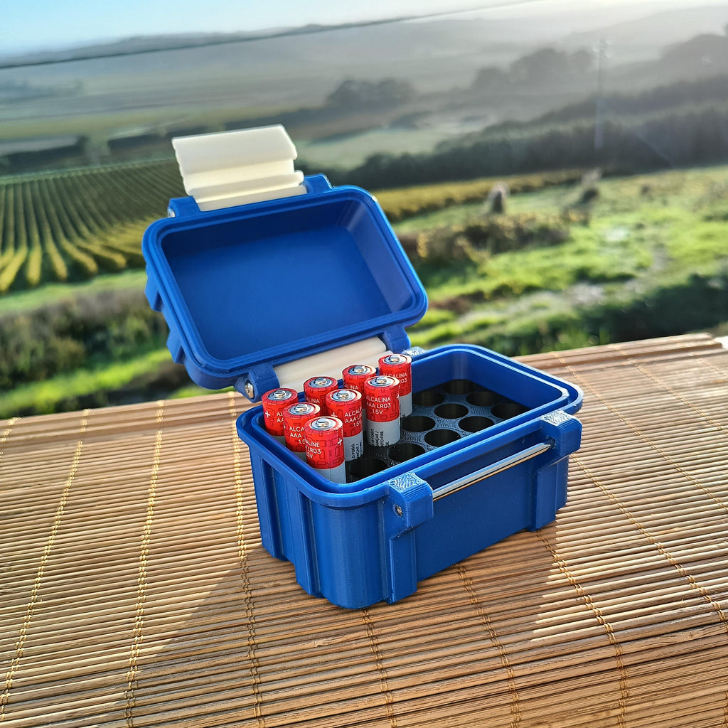 Rugged Box for batteries storage AA or AAA