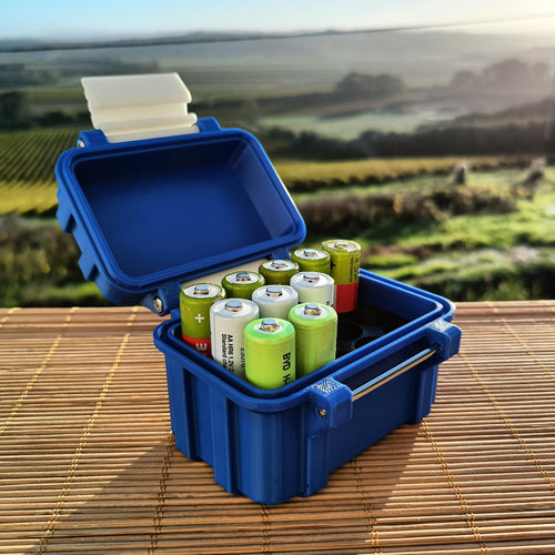 Rugged Box for batteries storage AA or AAA